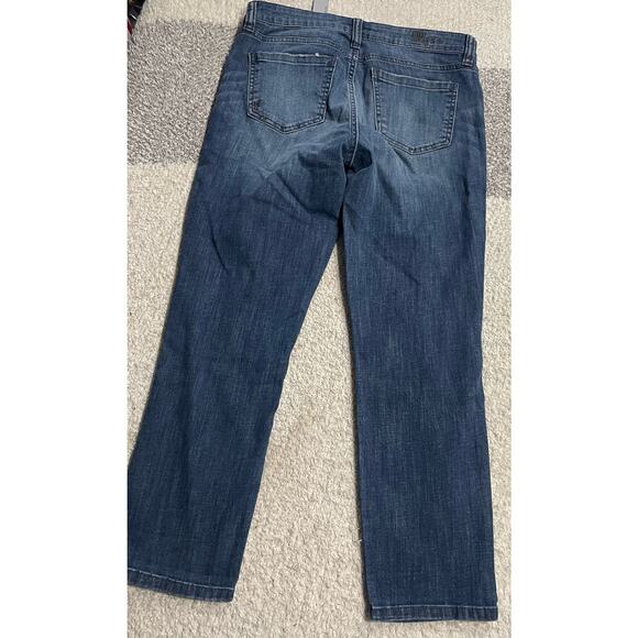 NWT Kut From The Kloth Women's Size 4 Bardot Cropped Skinny Boyfriend Jeans Blue - Picture 2 of 16